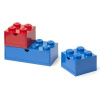 LEGO® so zásuvkou Multi-Pack 3 ks červené modré