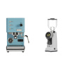 Profitec GO, blue + Eureka Helios 75, grey