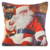 EUROFIRANY VIANOČNÁ DEKORAČNÁ OBLIEČKA NA VANKÚŠ SANTA3 45X45 CM VZOROVANÁ