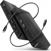 AXAGON HMC-U4, USB4 40Gbps dock, 3x USB-A, 2x USB-C, HDMI & DP 8K/30Hz, RJ-45, SD/mSD, audio, PD100W