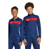 Detská mikina adidas Performance tmavomodrá farba, s kapucňou, s nášivkou, JD0566 116