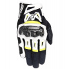 Rukavice SMX-2 AIR CARBON, ALPINESTARS (čierne / biele / žlté fluo) Velikost: M