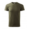 MALFINI BASIC 129 / Tričko, pánske - military zelená XXXL