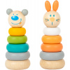 small foot Nasadzovacia veža pastelová 1 ks