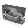 Pekáč kulatý s poklicí s titanovým povrchem 24 cm Aspen Collection