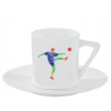 Espresso hrnček s podšálkou 100ml Fotbal