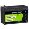 Green Cell LFPGC12V7AH CUBE Akumulátor LiFePO4 7Ah 12.8V 89.6Wh Lítium-železo-fosfátový pre UPS záložné zdroje, Monitoring bezpečnosti (LFPGC12V7AH)