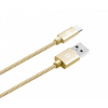 ALIGATOR PREMIUM Dátový kábel 2A, USB-C zlatý DATKP09