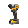 DEWALT Akumulátorový rázový uťahovák 18 V bez uhlíkovej kefky (1 x 1,7 Ah batéria) DCF840E1T