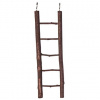 Natural Living drevený rebrík prírodné drevo 5 priečok/ 26 cm