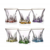 Aurum Cooper krištáľové poháre so zlatým okrajom 320ml COLOR (6ks) (7014)