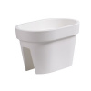 PROSPERPLAST Kvetináč LOFLY RAILING bielý 39,6cm
