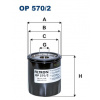 Olejový filter FILTRON OP 570/2 (Olejový filter FILTRON OP 570/2 B10XFL B10XFT B10XE B10XL B14XE B14XFL B14XFT)