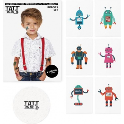 Tetovačky pre deti Roboti TATTonMe sada