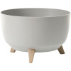 Nohel Garden Žardinka ROMA ECO WOOD 4v1 plastová + 3 ks nožičiek 24x15cm šedá