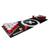 BeerCup Baseliner, podložka s hernou plochou na beer pong, audio, držadlá, držiak na loptičky, 6 loptičiek (122)