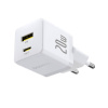 Baseus Palm Fast nabíjačka USB-A + USB-C 20W White