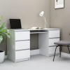 vidaXL Písací stôl, biely 140x50x77 cm, kompozitné drevo - Biela - 21594-163124