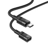 Adaptér OTG USB C na USB C Hoco 3A 1,2 m U107 čierny