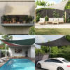 Stínící plachta 160 g/m² černá 7 x 7 m HDPE Černý 311720