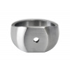 prstenec držiaka výplne , držiaka madla na stĺpik /na trubku ø 42,4mm, skrutka M6, brúsená nerez K320 /AISI304