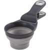 Dexas Skladacia KlipScoop 3v1 Medium 237ml - skladacia odmerka na potraviny, s klipom na uzavretie vrecka, stredna - Grey