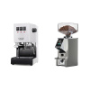 Gaggia Classic E24, white + Eureka Mignon Specialita Smart, CR chrome