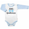 Body dl.rukáv s vtip. textom Baby Nellys, Little Gentleman, chalan, veľ. 80