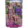 Barbie Panenka a pejsek s invalidním vozíčkem HTK37 - Mattel