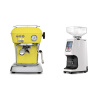 Ascaso Dream ONE, Sun Yellow + Eureka Atom 60, white