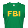 Pánské tričko - FBI, Barva Zelená, Velikost 3XL Bezvatriko.cz 108082
