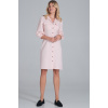 Svetlo ružové košeľové midi šaty M849 Light Pink M
