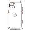 engaroGuard Hydrogel - zadná ochranná fólia (full cover) - iPhone 13 mini priesvitná