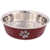 Miska TRIXIE nerezová - plastový povrch 17 cm 0,8l