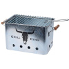 PROGARDEN Gril prenosný piknikový GRILL KING strieborný