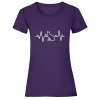 EKG mačka - Fialová , Dámske , XL