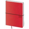 Diár 2026 týždenný A5 Flexio - červená