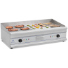 Royal Catering Grilovacia platňa - dvojitá - elektrická - 100 cm - hladká - 2 x 3 200 W RCG 100G