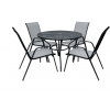 ROJAPLAST Set záhradného nábytku ZWMT-51 záhradný stôl 1 + 4 záhradné stoličky XT1012C