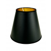 Lampové tienidlo - PVC Premium Lampshade Black/Gold 9,5x22x17 (PVC Premium Lampshade Black/Gold 9,5x22x17)