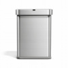 SIMPLEHUMAN – ODPADKOVÝ KOŠ S POHYBOVÝM SENZOROM A HLASOVÝM OVLÁDANÍM 58L OCEĽ