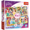 Puzzle Trefl Puzzle Disney princeznej: Šťastný deň 4v1 (35,48,54,70 dielikov) (5900511343854)