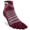 Injinji Outdoor Midweight Mini Crew Wool unisex prstové ponožky Barva: Garnet, Velikost: M