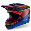 přilba SUPERTECH S-M10 ERA, ALPINESTARS (modrá/červená/žlutá fluo) 2026 M140-2698