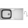 Set Sinks OKIO 1000 XXL V matný + batéria Sinks MIX 35 P chróm