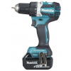 MAKITA Aku bezuhlíkový skrutkovač Li-Ion LXT 18 V, 3,0 Ah, Makpac DDF484RFJ 0088381826358
