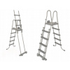 Štvorcový rámový bazén Bestway 132 x 1 cm (Bezpečný rebrík do bazénov 132 cm Bestway 58332)