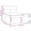 vidaXL Boxspring posteľ s matracom modrá 200x200 cm látka - Modrá - 145716-92652
