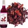 Hibiscus sirup na nápoje a zmrzlinu s príchuťou Hibiscusa Taste 750 ml ZENA