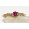 Krúžok gold 585 ruby, cubic Zirconia , MOŽNOSŤ (Krúžok gold 585 ruby, cubic Zirconia , MOŽNOSŤ)